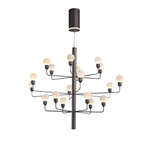 Raggiera Tiered Alabaster Globe Chandelier