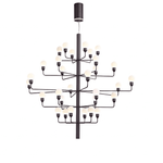 Raggiera Tiered Alabaster Globe Chandelier