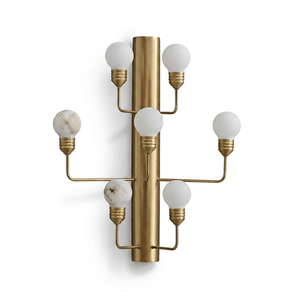 Raggiera Alabaster Globe Wall Sconce