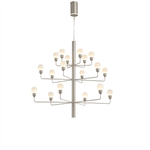 Raggiera Tiered Alabaster Globe Chandelier