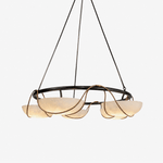 Alabaster Bowl Ring Chandelier