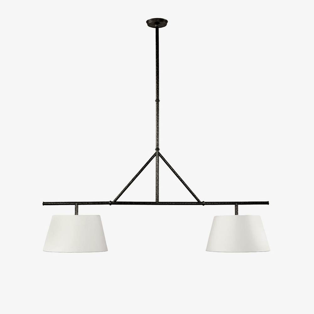 Two Light Linear Island Pendant Lamp