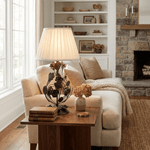 Rosaspina Wrought Iron Rose Table Lamp