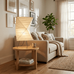 Twisted Paper Shade Table Lamp