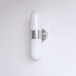 Vertical Capsule Glass Wall Sconce