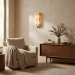 Husk Alabaster Wall Sconce