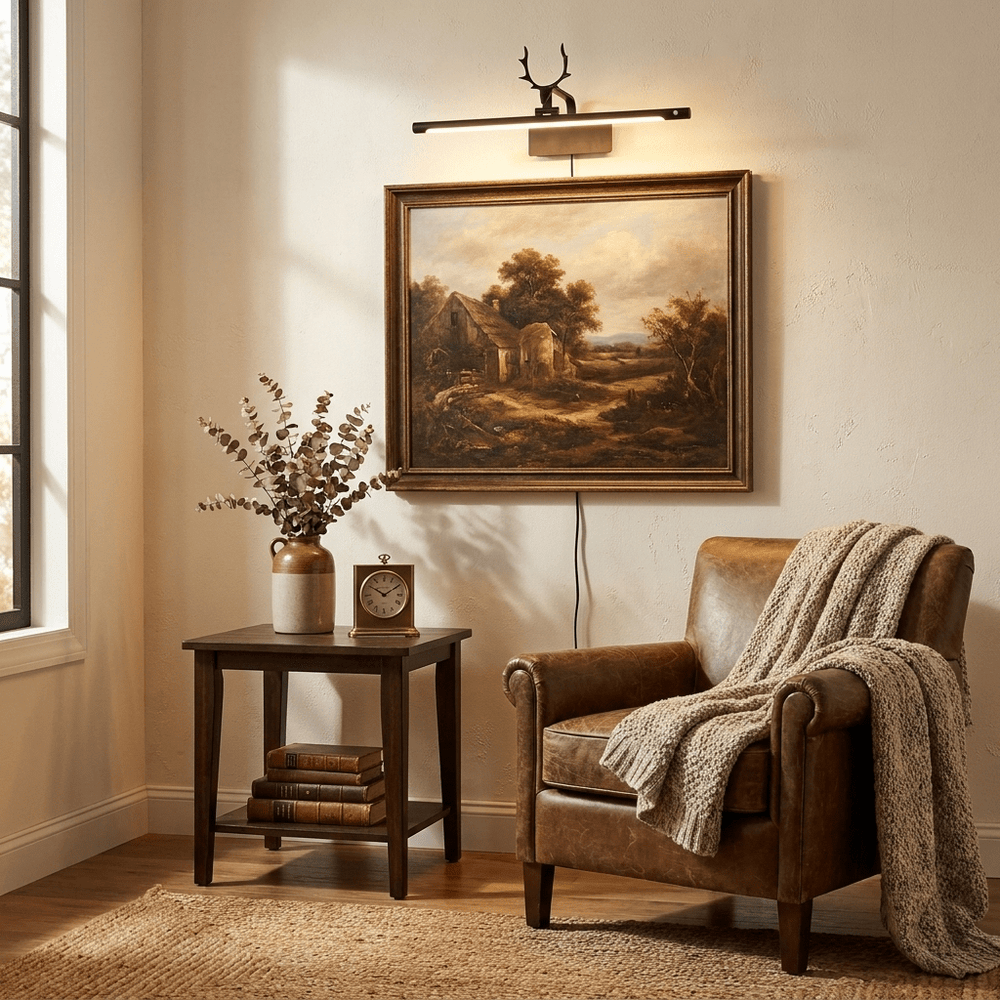 Stag Horn Plug-in Wall Light