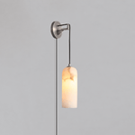 Monty Alabaster Plug-in Wall Lamp