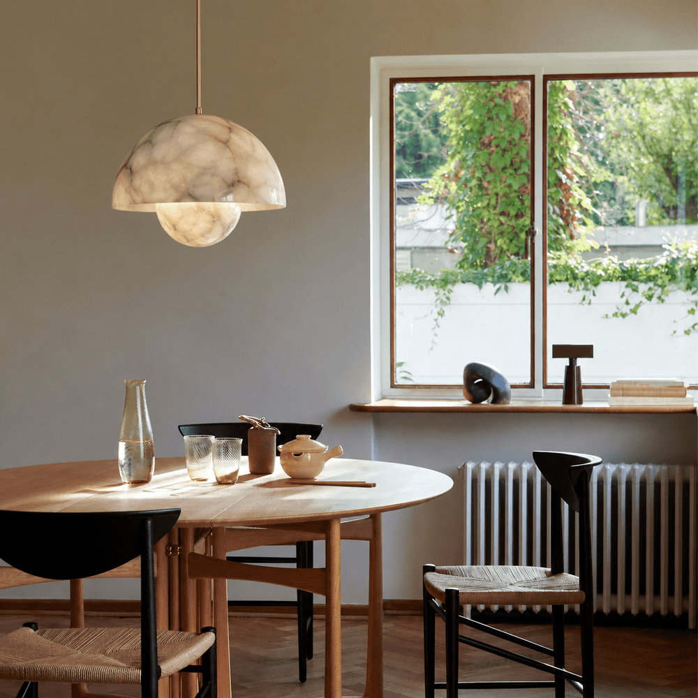 Alabaster Bud Pendant Lamp