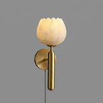 Mian Alabaster Plug-in Wall Lamp