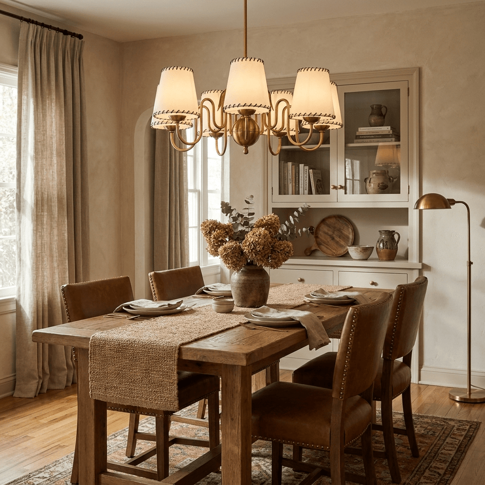 Scalloped Shade Chandelier