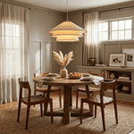 Layered Fabric Cone Pendant Lamp