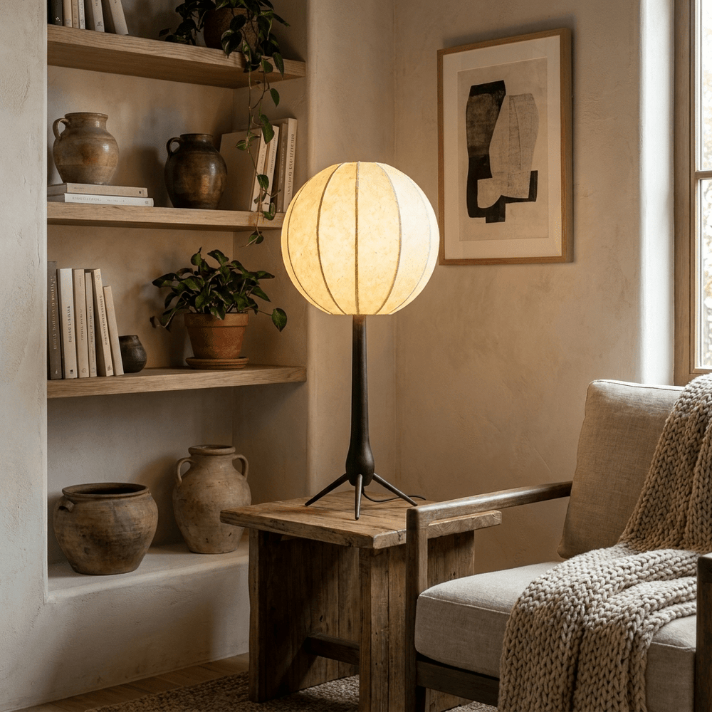 Silk Lantern Table Lamp