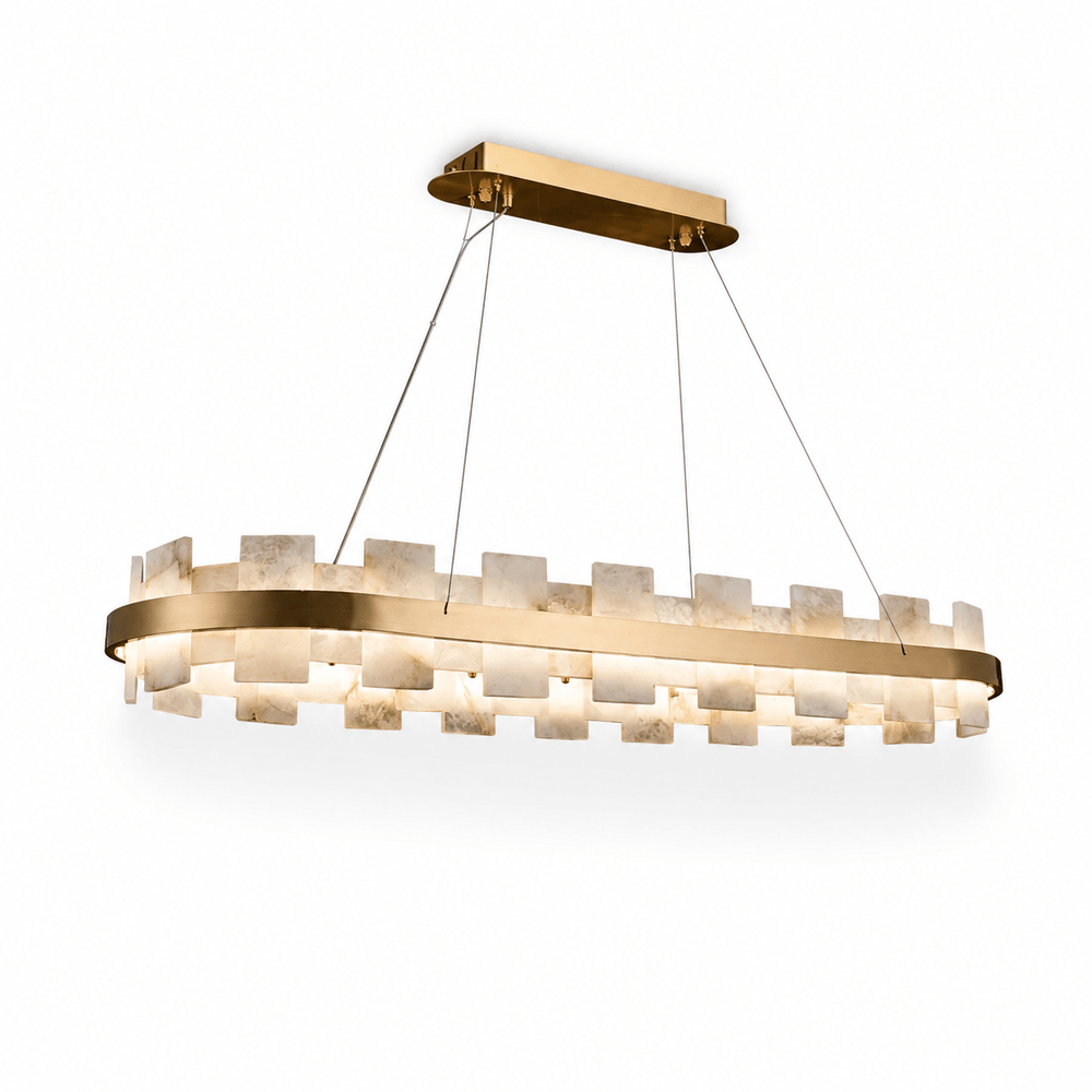 Alabaster Halo Chandelier
