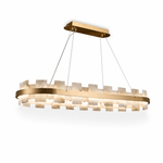 Alabaster Halo Chandelier