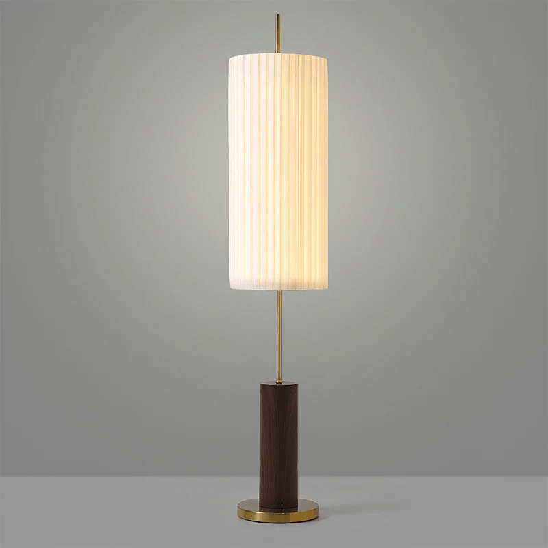 Pleated Cylinder Floor Lamp