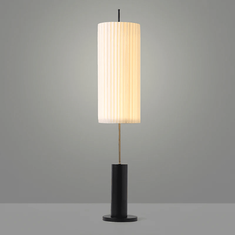Pleated Cylinder Floor Lamp