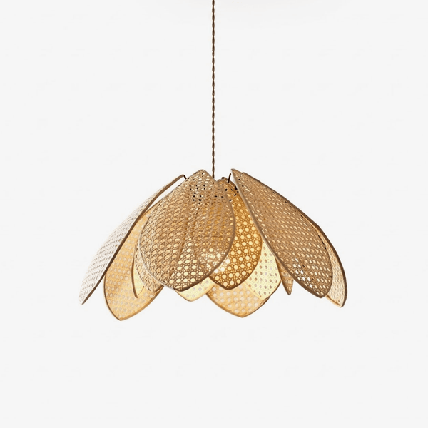 Rattan Lotus Pendant Lamp