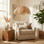 Rattan Lotus Pendant Lamp