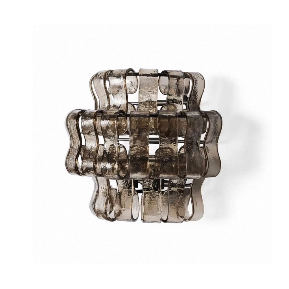Valena Ripple Glass Wall Sconce