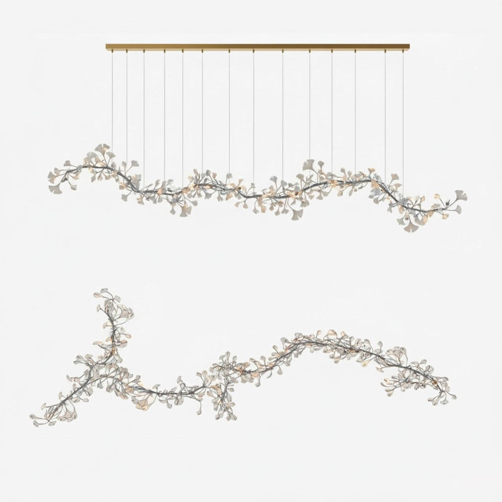 Porcelain Gingko Chandelier
