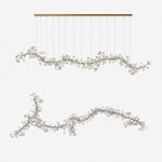 Porcelain Gingko Chandelier