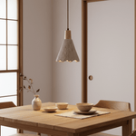 Concrete Pleated Pendant Lamp