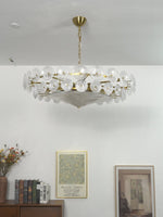 Solaris Disc Glass Chandelier