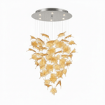Multicolor Crystal Maple Leaf Chandelier