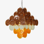 Retro Glass Disc Chandelier