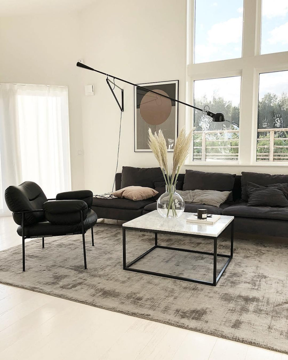 Long Swing Arm Wall Lamp