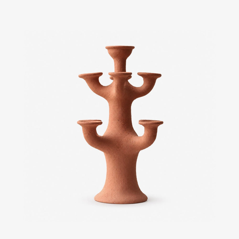 Terracotta Tree Candelabra
