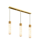Alabaster Tala Brass Pendant Lamp