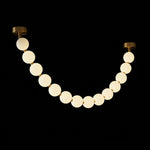 Pearl Glass Necklace Balls Chandelier