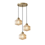 Striped Spinning Top Pendant Light
