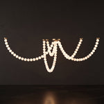 Pearl Glass Necklace Balls Chandelier