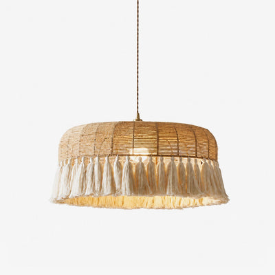 Arlina Jute Fringe Pendant Light Chandelier Lumaris