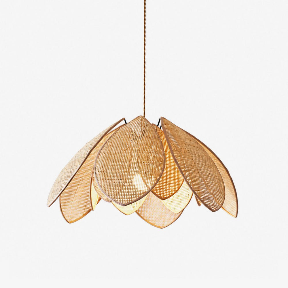 Rattan Lotus Pendant Lamp