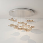 Wave Floating Leaf Chandelier