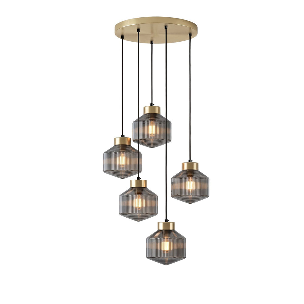 Striped Spinning Top Pendant Light