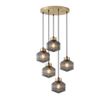 Striped Spinning Top Pendant Light