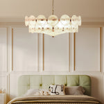 Solaris Disc Glass Chandelier