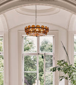Solaris Disc Glass Chandelier