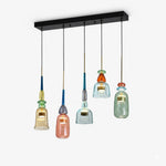 Candy Drop Hand-Blown Glass Pendant – Modular Multi-Color Cluster