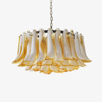 Petal Amber Glass Chandelier