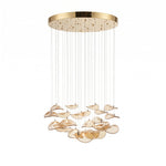 Wave Floating Leaf Chandelier