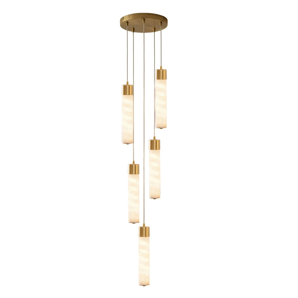 Alabaster Tala Brass Pendant Lamp