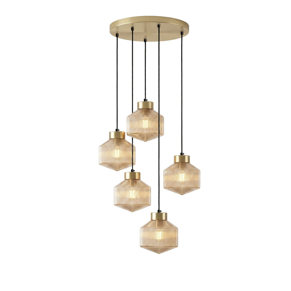 Striped Spinning Top Pendant Light