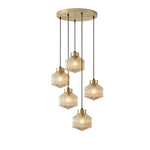 Striped Spinning Top Pendant Light