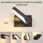 Edgeline Modern Outdoor Wall Light – Waterproof LED Exterior Wall Sconce Black